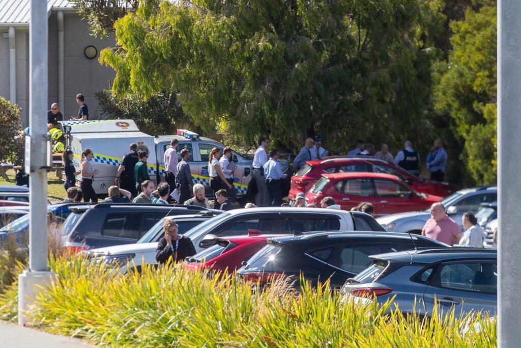 Armed man arrested after crashing stolen car into Hobart Qantas call ...