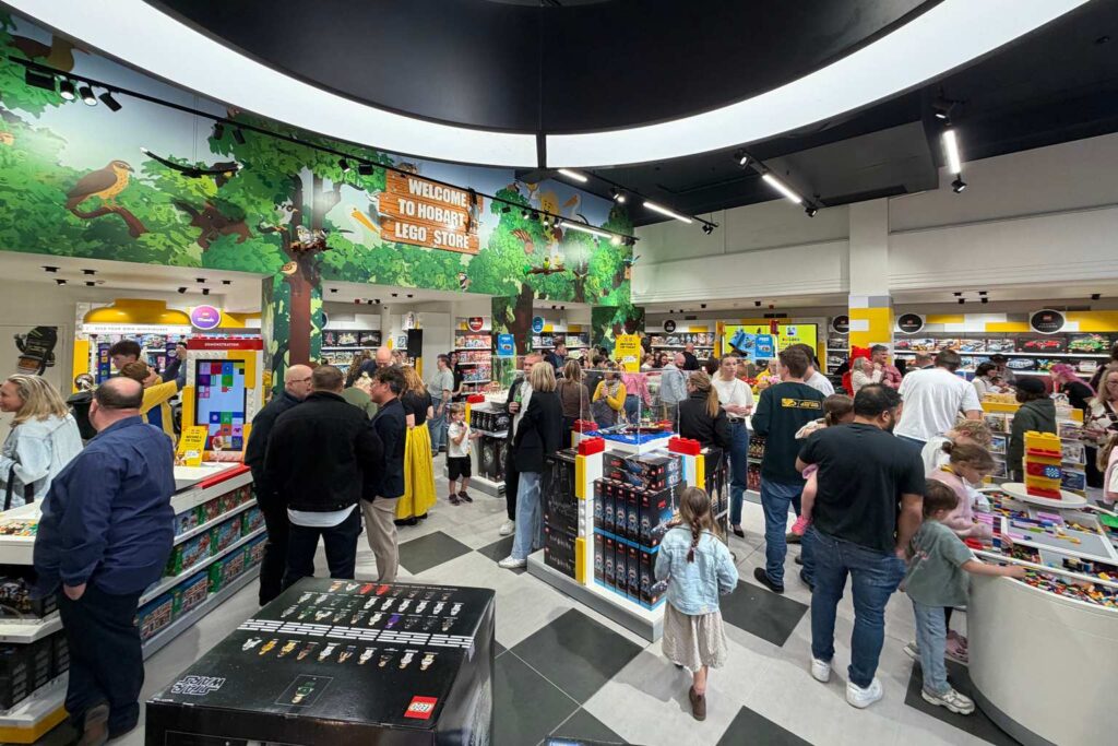 Shoppers camp out as thousands flock to opening of Tasmania’s first ...