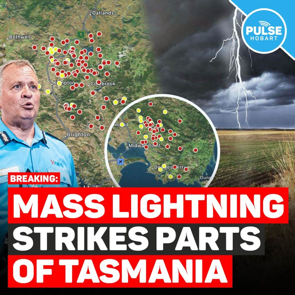 Mass Lightning Strikes Parts Of Tasmania Pulse Tasmania
