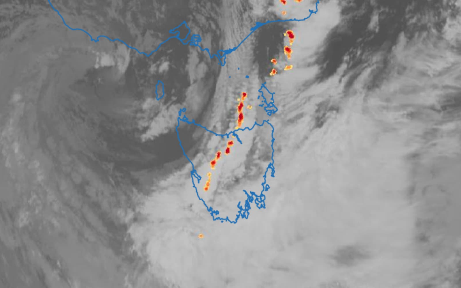 Lightning sparks severe thunderstorm warning in Tasmania’s north