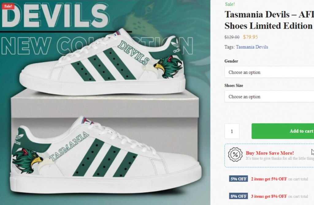 Scammers target Tasmania Devils fans with knockoff merchandise Pulse